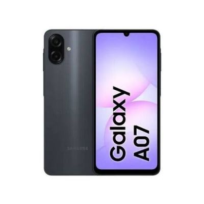 Smartphone Samsung Galaxy A07 Preto 128/4gb Tela 6.7" Câmera Dupla 50mp 5000 mAh Bateria