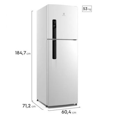 Geladeira Electrolux 400L IF44 Frost Free AutoSense Inverter Duplex Branca 110V