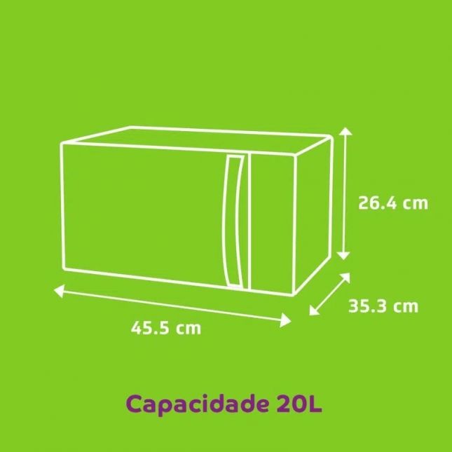 Forno Micro-ondas Consul 20 Litros cor Inox Espelhado CM020BF 110v