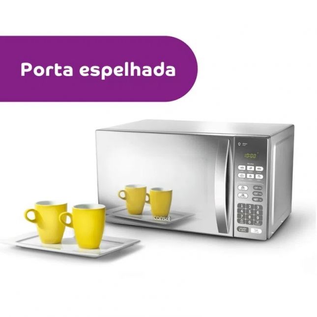 Forno Micro-ondas Consul 20 Litros cor Inox Espelhado CM020BF 110v