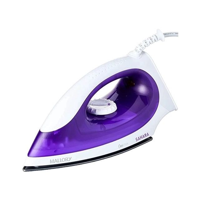 Ferro de passar a Seco Sahara Branco E Roxo Mallory 1250w 110v