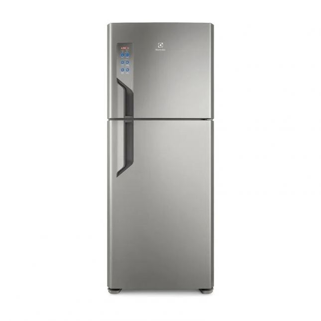 Geladeira Electrolux 431L TF55S com Prateleira Reversível Platinum/Inox 110v