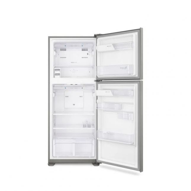 Geladeira Electrolux 431L TF55S com Prateleira Reversível Platinum/Inox 110v