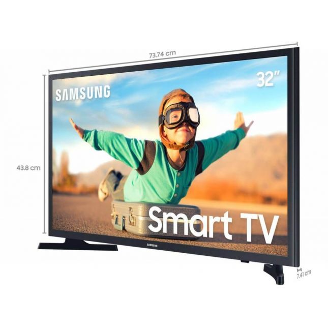 TV 32  Samsung LED Smart HD T4300 c/ HDR Sistema Operacional Tizen Wi-Fi 