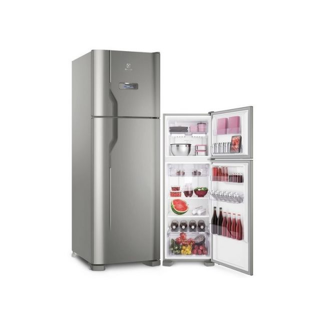 Geladeira Electrolux 371L DFX41 Frost Free com Turbo Congelamento Inox 110v