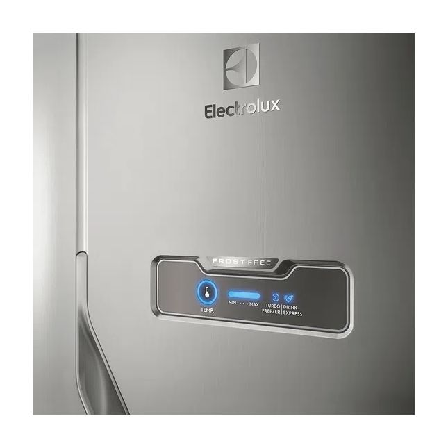 Refrigerador Electrolux DFX41 Frost Free Turbo 371 Litros Inox 110 Volts
