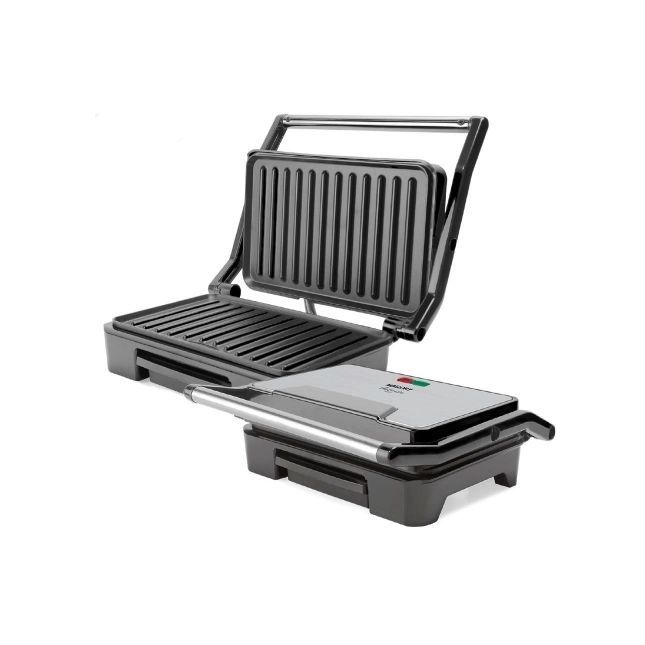 Grill e Sanduicheira Mallory Asteria Compact Preto/Prata 900W 110V