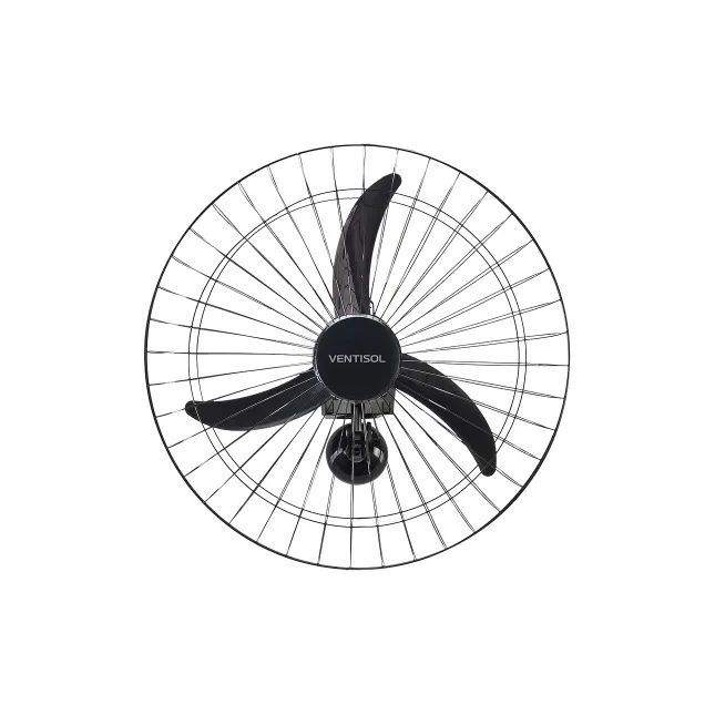 Ventilador de Parede Ventisol 60cm 200W Oscilante Premium Preto Bivolt