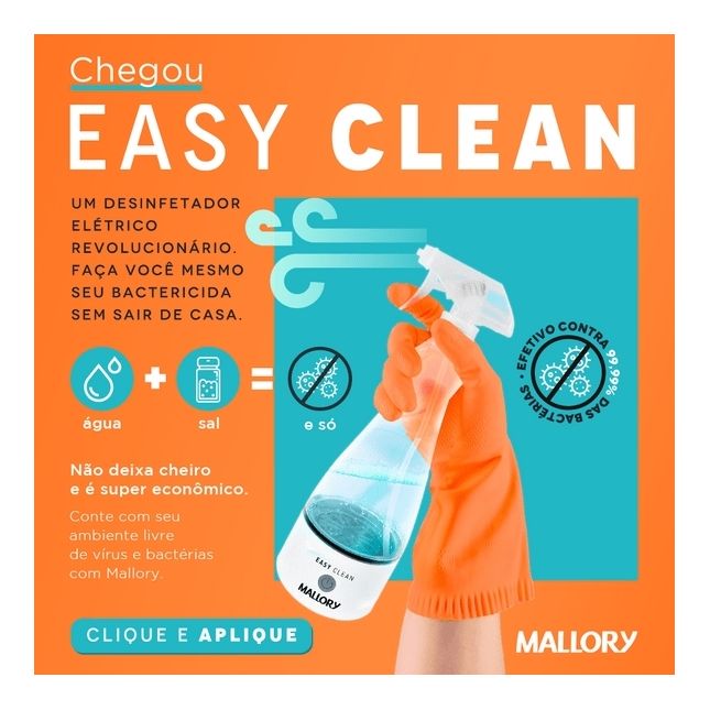 Desinfetador Easy Clean Bivolt Mallory 