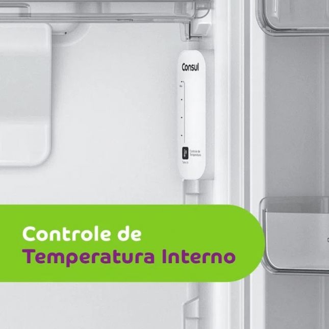 Refrigerador Consul CRM50HK Frost Free Duplex 410 Litros Inox 110 Volts