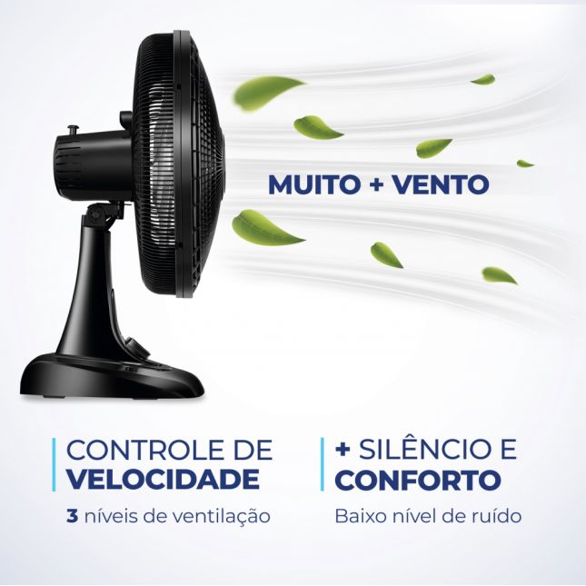 Ventilador de Mesa Mondial Vsp-40-b 40cm 140W Super Power 110v