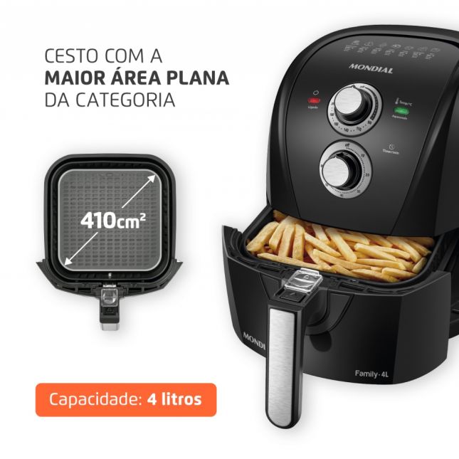 Air Fryer Fritadeira Elétrica Mondial Afn-40-Bfs 1500w 110v