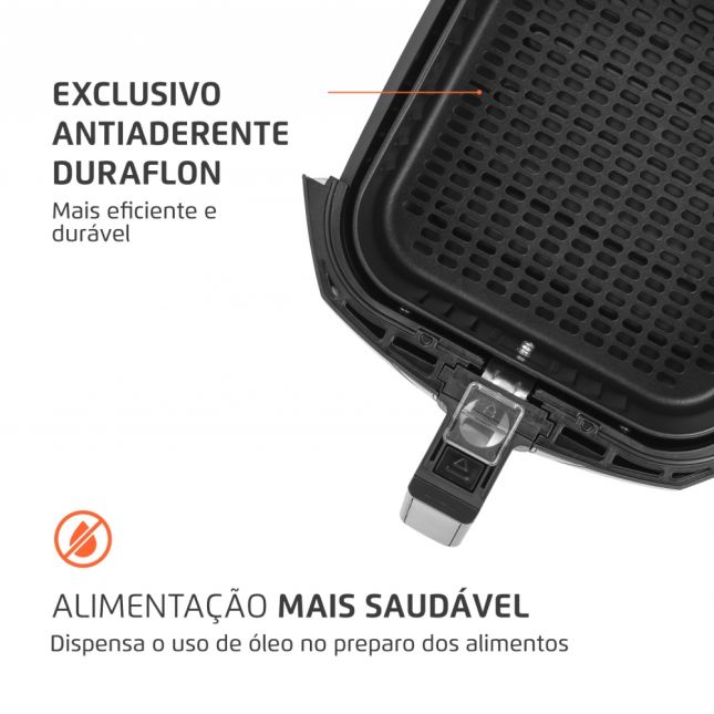 Air Fryer Fritadeira Elétrica Mondial 4L Afn-40-Bfs 1500w 110v