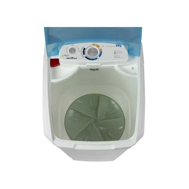 Tanquinho Britânia Semiautomático 10 kg BLRS10B Função Timer branca 110 volts