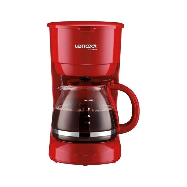 Cafeteira Elétrica 18 Xícaras Easy Red Vermelha Pca019 Lenoxx 110V