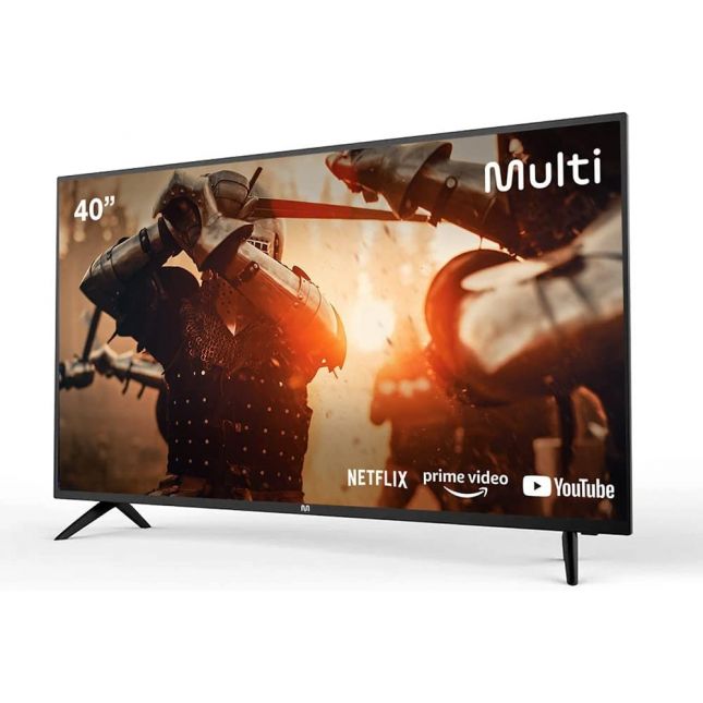 TV 40 Multilaser Smart  LED  Full HD TL045 Android Wi-Fi 3xHDMI 2xUSB  