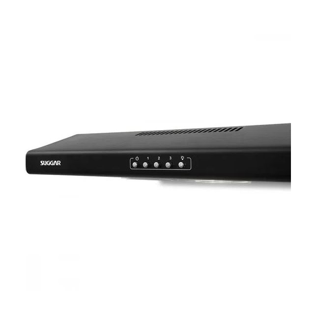 Depurador de Ar Suggar 60cm Slim 3 velocidades Preto 110v 