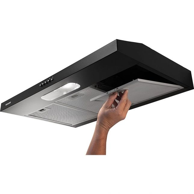 Depurador de Ar Suggar 80cm Slim 3 Velocidades Preto 110V