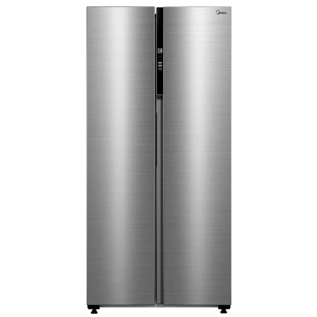 Geladeira Midea 442L RS598FGA Inverter Side By Side Inox 110v