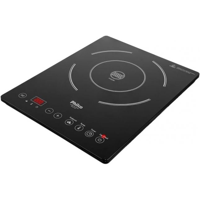 Cooktop de Indução Philco Smart Chef PCT01 Preto 110V