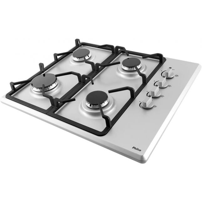 Cooktop a Gás Philco 4 bocas PCT041 Aço Inox Bivolt 