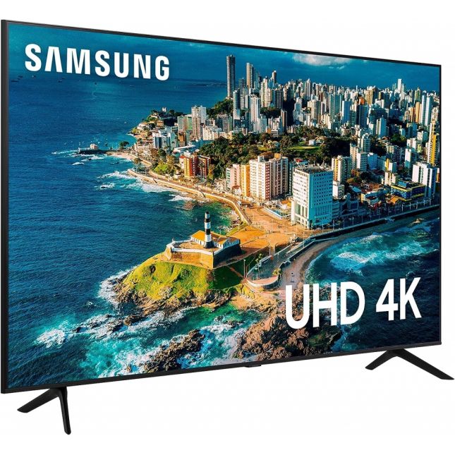 TV 65 LED Smart Samsung Crystal UHD 4K 65CU7700 c/Gaming Hub Tela sem Limites