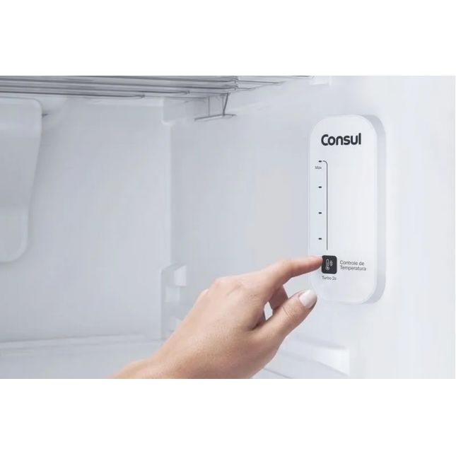 Geladeira Consul 410L CRM50FB Frost Free Duplex Espaço Flex e Controle Interno de Temp. Branca 110v