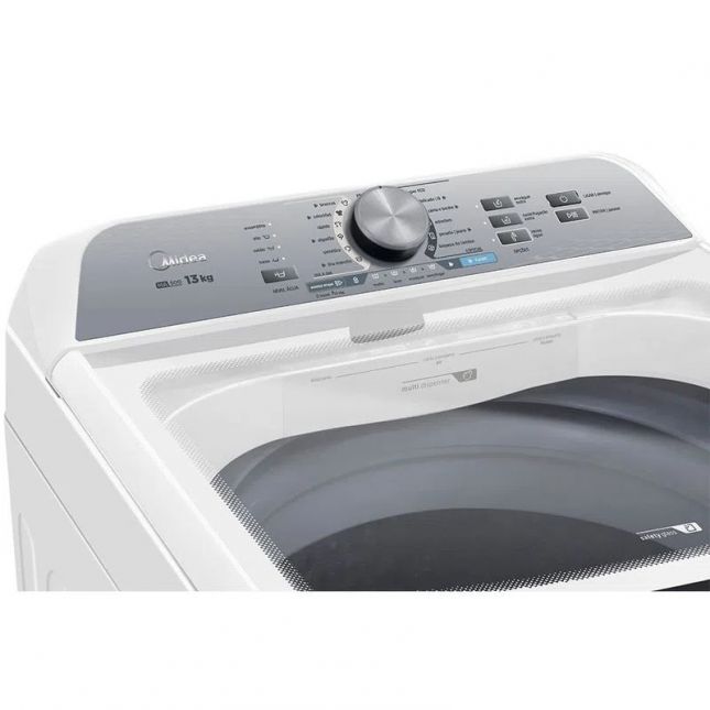 Lavadora de Roupas 13kg Midea MA500W13/WG Sistema Ciclone Branca 110 v