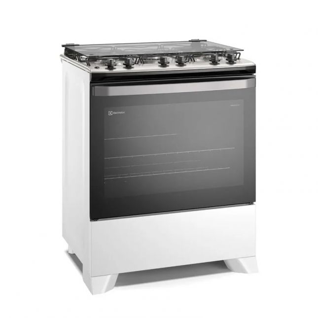 Fogão Electrolux 5 bocas Efficient com PerfectCook Branco FE5IB Bivolt