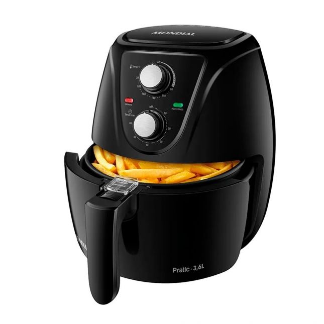 Air Fryer Fritadeira Elétrica Mondial Pratic 3,6 Litros 1500W 110V