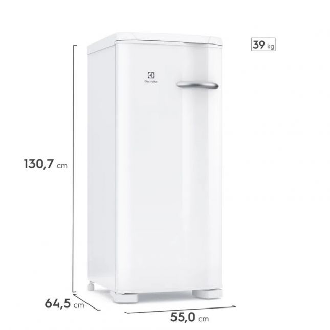 Freezer Vertical Electrolux uma Porta 162L FE19 Branco 110 v