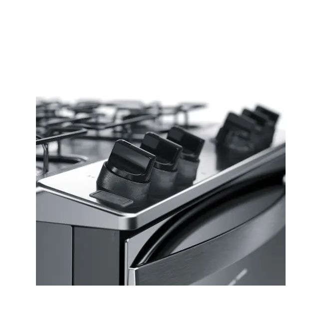 Fogão 5 Bocas Brastemp Acend. Automático Inox com Mesa de Inox Bivolt 