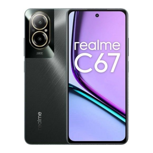 Smartphone Realme C67 RMX 3890 Black Rock 256/8GB Câmera 108MP