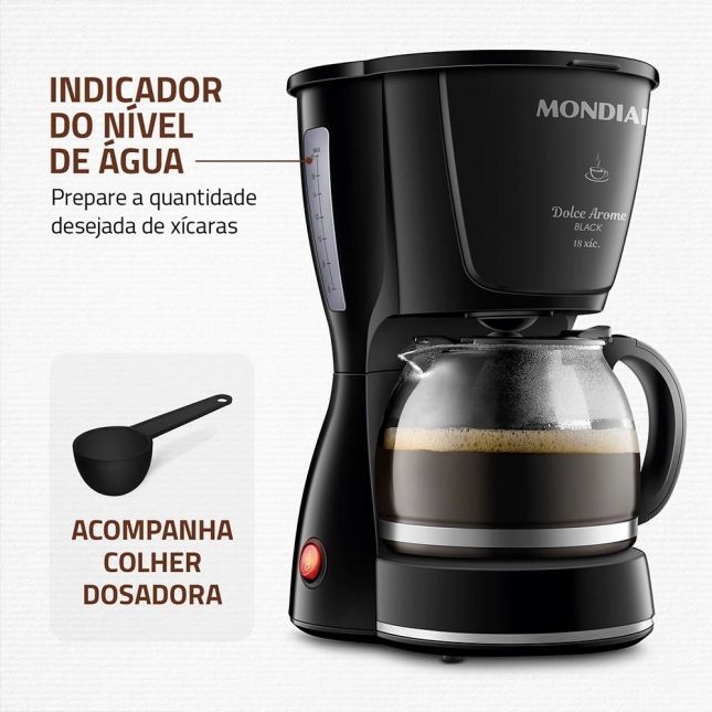 Cafeteira Elétrica Dolce Arome Mondial C-30-18x-Fb 110v