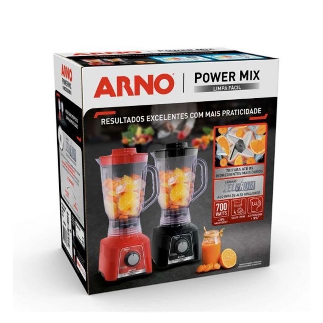 Liquidificador Arno Power Mix Limpa Fácil Lq33 1,4 Litros 700w 110v