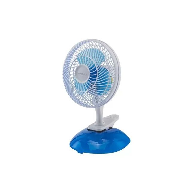 Micro Ventilador de Mesa Pessoal Ventisol 20Cm 18W 110V Azul e Branco 