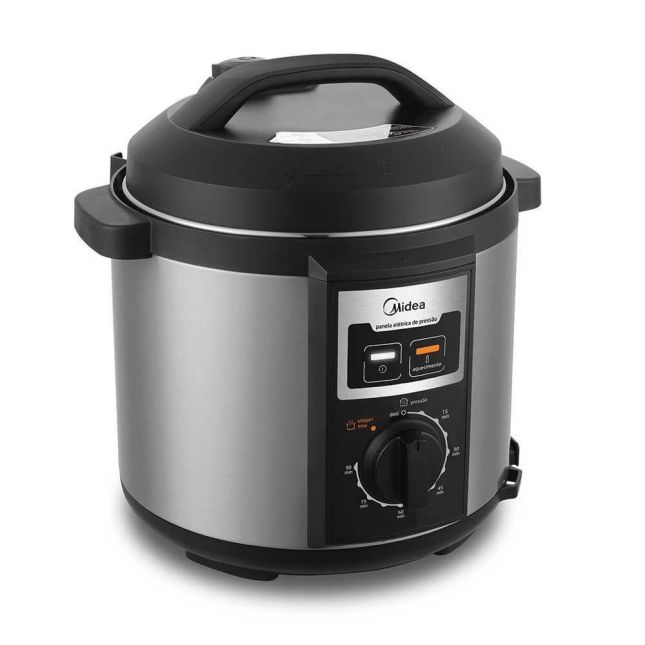 Panela Elétrica de Pressão 6 L PPB71 Mecânica Inox Midea 1000w 110v