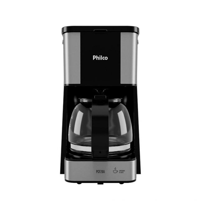 Cafeteira Elétrica Philco Pcf20a 20 Xícaras Jarra De Vidro  Preto 650w 110v