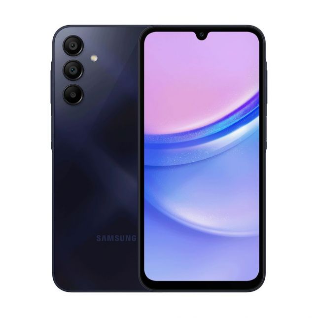 Smartphone Samsung Galaxy A15 Azul Escuro 128/4GB Tela 6.5 Câm. Tripla 50+5+2MP