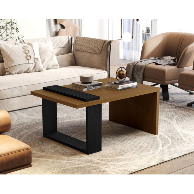 Mesa de Centro 8020 Luxo Nature/Preto JB Bechara