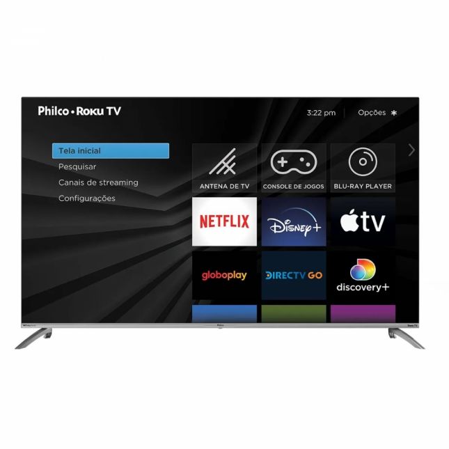 Smart TV Led 58” 4K Philco PTV58G7UR2CSBL Roku Dolby Audio