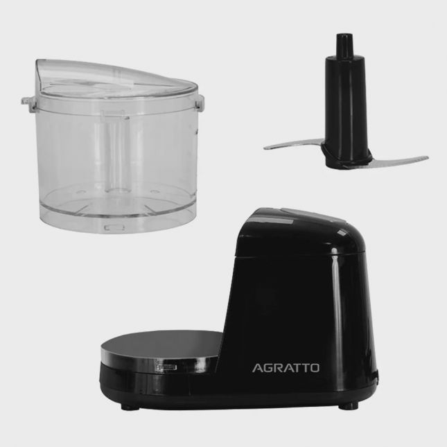 Mini Processador Agratto Ampr01i 5 em 12 Lâminas Preto  350ml 100w 110V