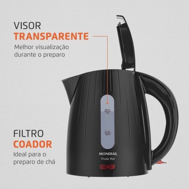 Chaleira Elétrica Pratic Hot Ce-07 Mondial 1200w 110v 