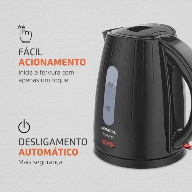 Chaleira Elétrica Pratic Hot Ce-07 Mondial 1200w 110v 