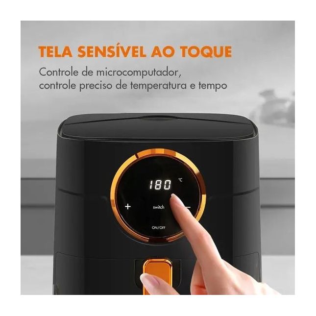 Air Fryer Fritadeira Elétrica 4l Digital Touch GA-E45A01 Gaabor 1400W 110v