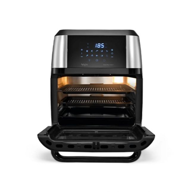 Air Fryer Fritadeira Elétrica Elgin 12L Oven Fry 4 Em 1 1800W 110V