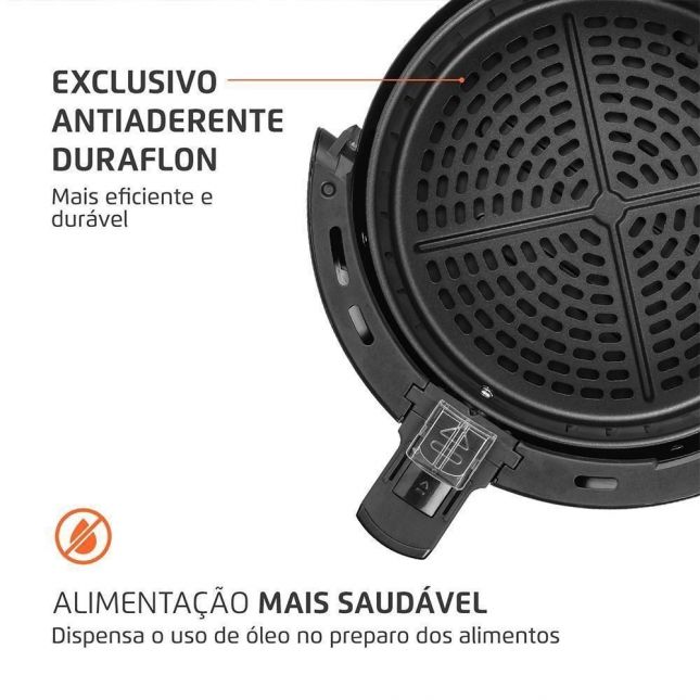 Air Fryer Fritadeira Elétrica Mondial 3,6L Pratic AF-36-BI 1500W 110V