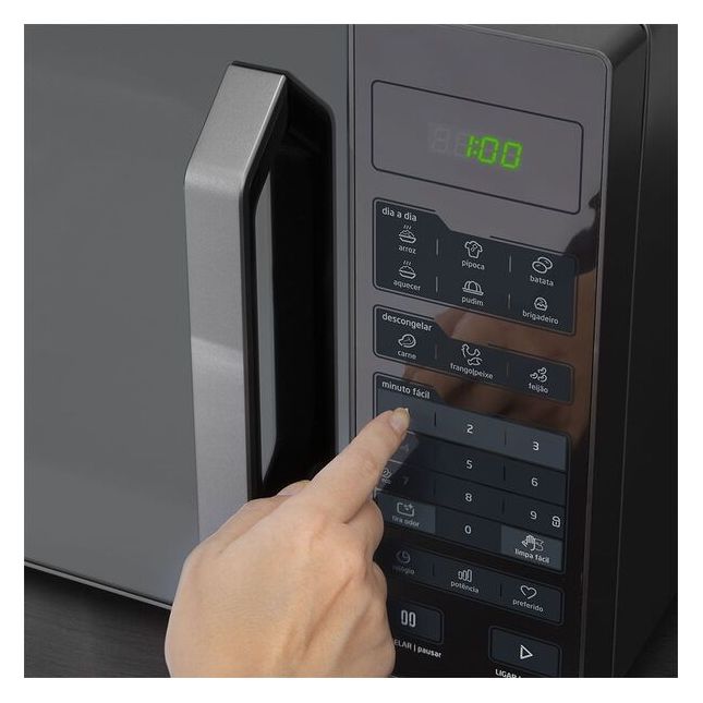 Forno Micro-ondas Midea 35 Litros MXSA35S Espelhado Silver 1450W 110V