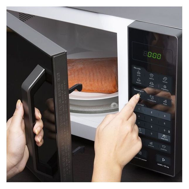 Forno Micro-ondas Midea 35 Litros MXSA35S Espelhado Silver 1450W 110V