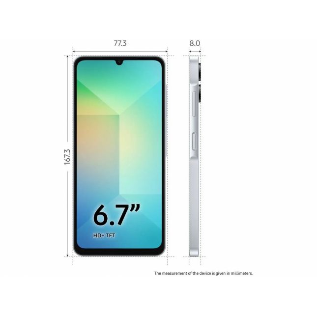 Smartphone Samsung Galaxy A06 Branco 128/4GB RAM 6,7